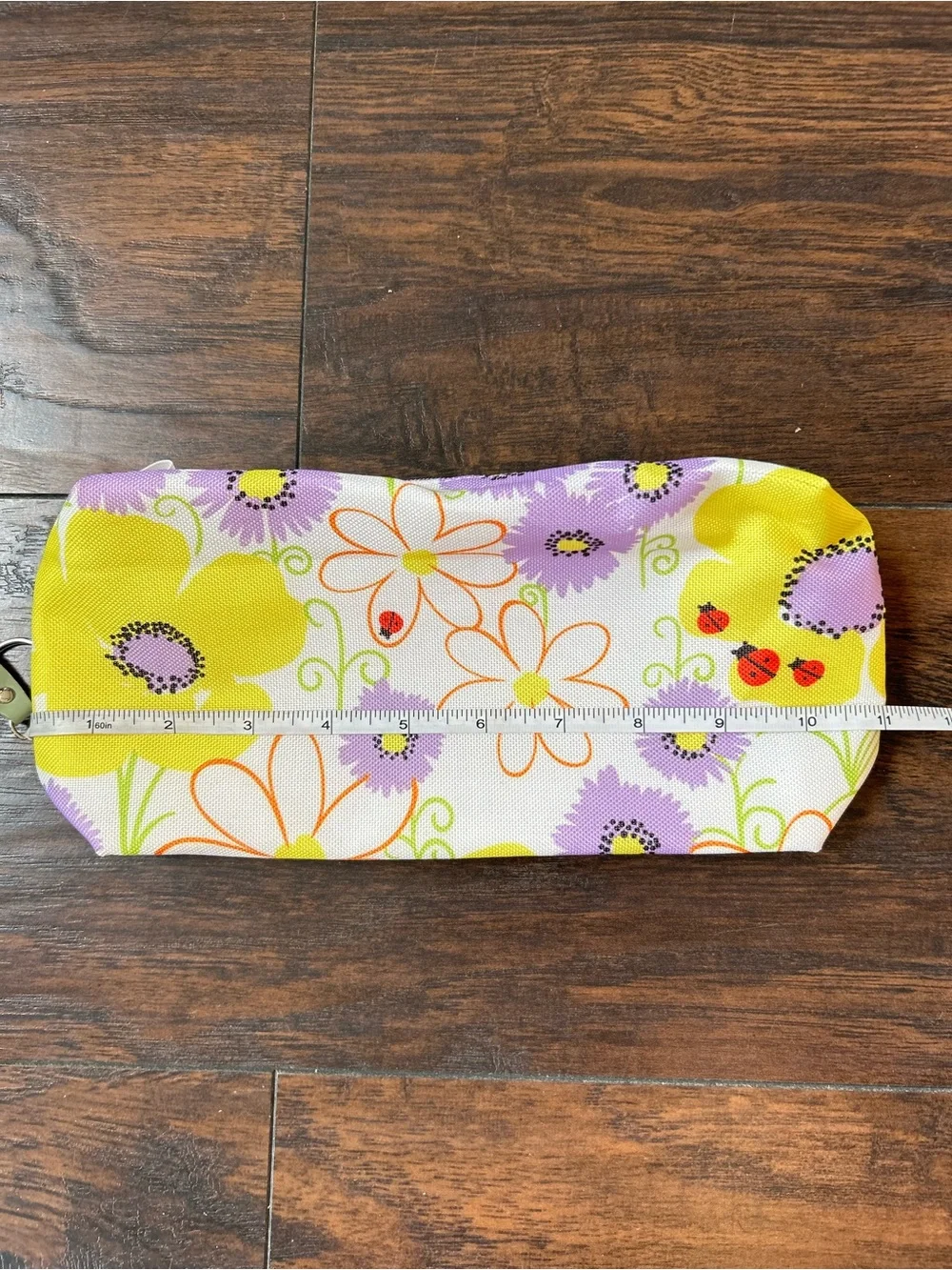 Clinique, Makeup Bag Set Floral Yellow & Purple Cosmetic Pouch Set